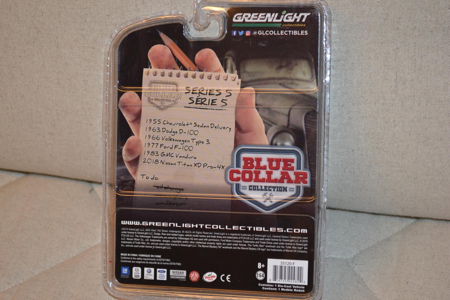 1977 Ford F-100 Pickup 1:64 Greenlight (Blue collar collection 5) 7-9cm Ny