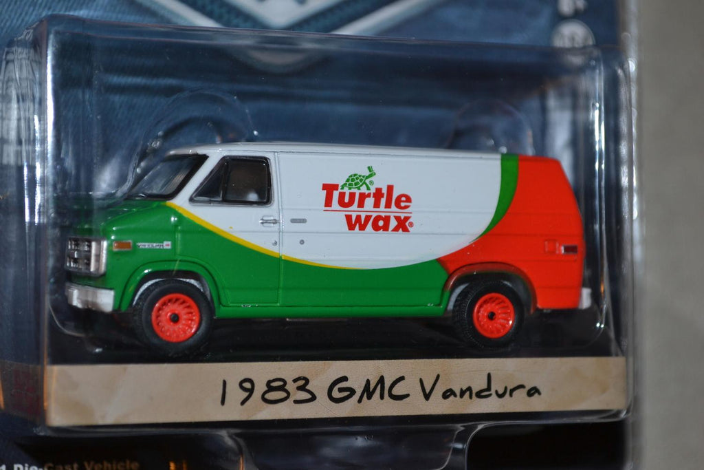 1983 GMC Vandura Turtlevax 1:64 Greenlight (Blue collar collection 5) 7-9cm Ny