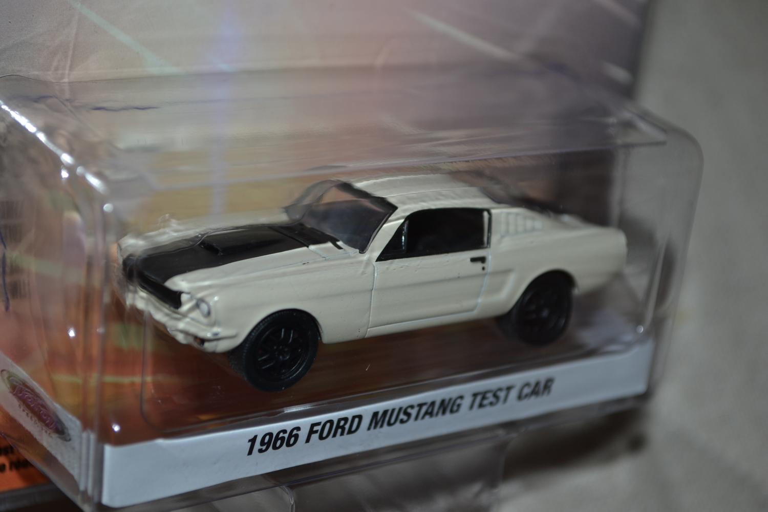 1966 Ford Mustang Test Car 1:64 Greenlight (Detroit speed inc 1) 7-8cm Ny