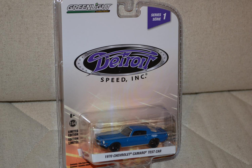 1970 Chevrolet Camaro Test Car 1:64 Greenlight (Detroit speed inc 1) 7-8cm Ny