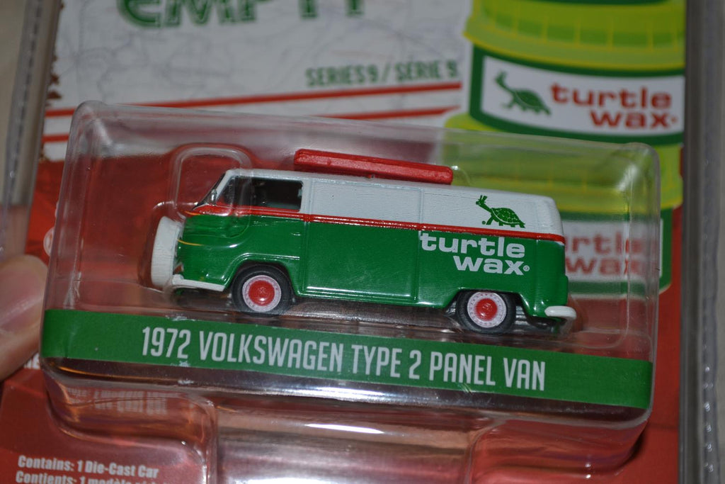 1972 Volkswagen Type 2 Panel Van 1:64 Greenlight (Running on empty 9) 7-8cm Ny