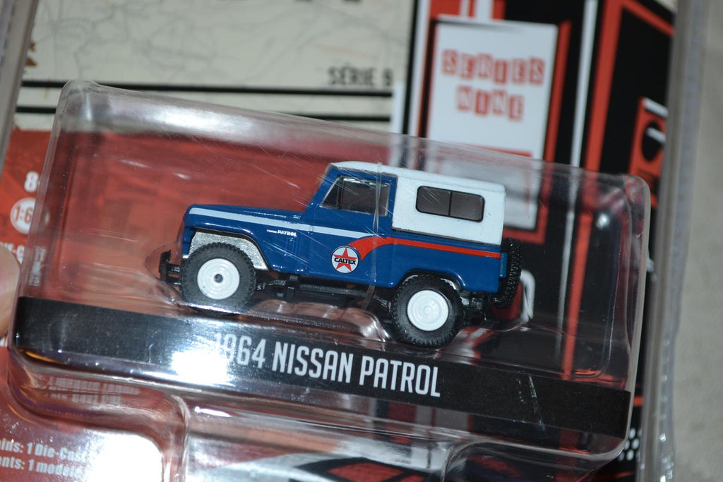 1964 Nissan Patrol Offroad Texaco 1:64 Greenlight (Running on empty 9) 7-8cm Ny