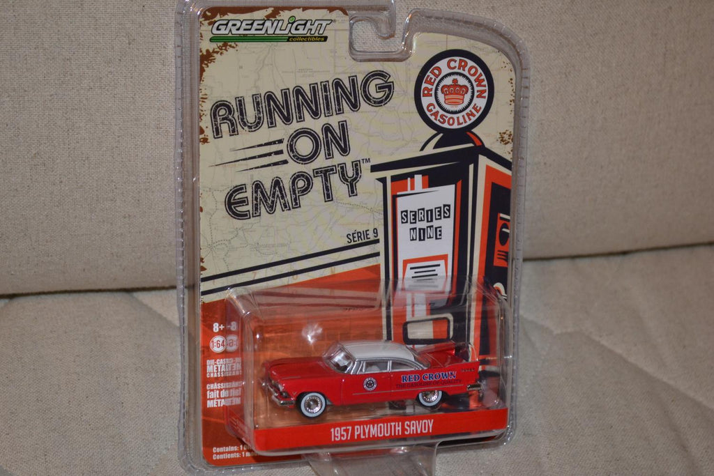 1957 Plymouth Savoy 1:64 Greenlight (Running on empty 9) 7-8cm Ny