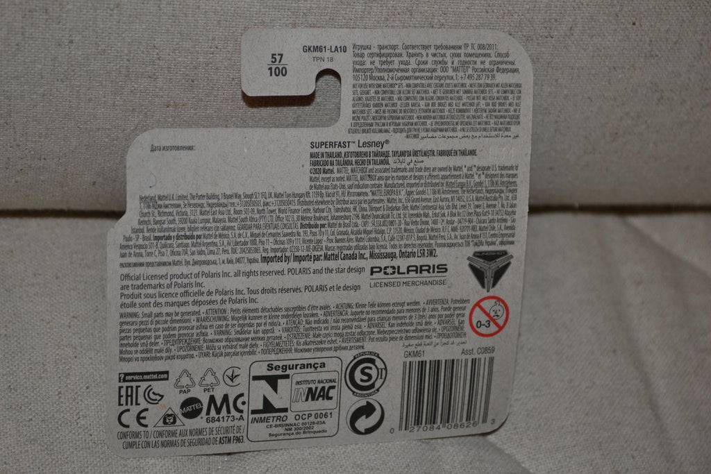 Polaris Slingshot Blå 1:64 Matchbox (2020) 7cm Ny