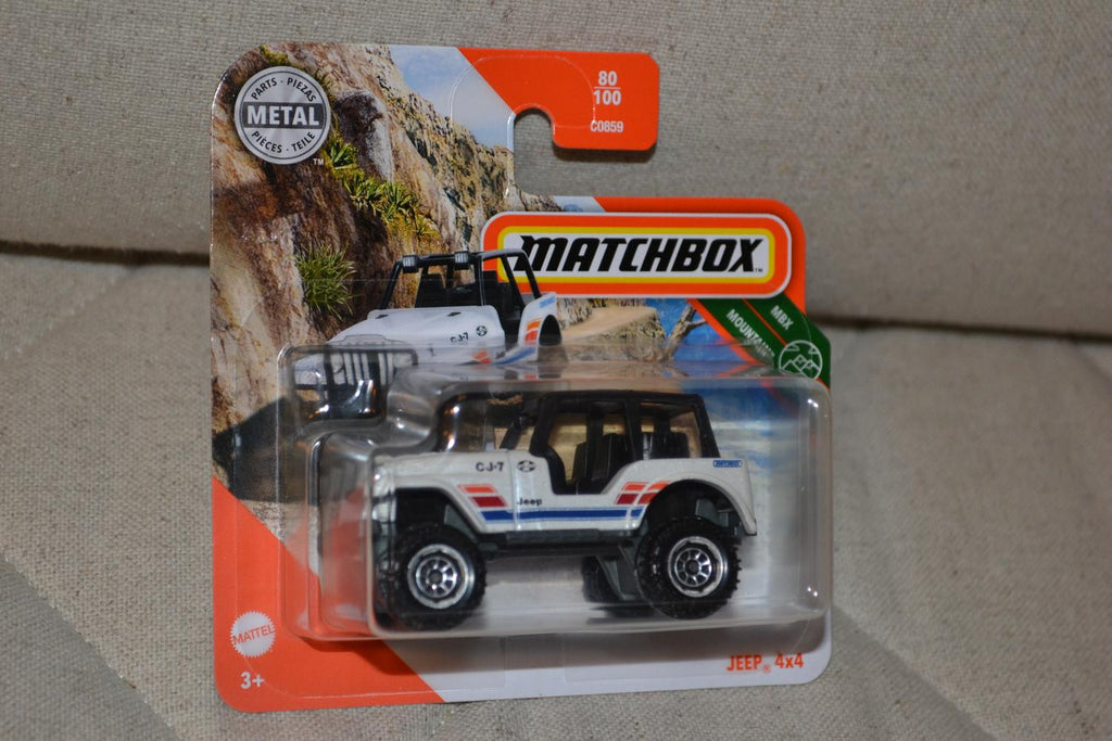 Jeep 4x4 Vit Offroad 1:64 Matchbox (2020) 7cm Ny
