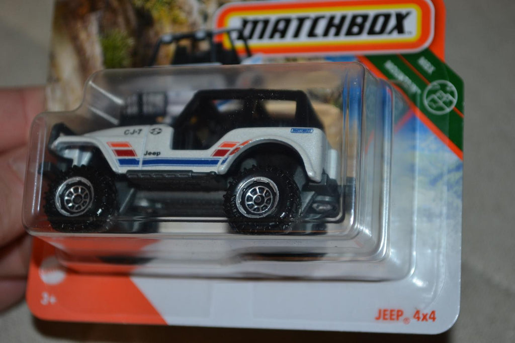 Jeep 4x4 Vit Offroad 1:64 Matchbox (2020) 7cm Ny