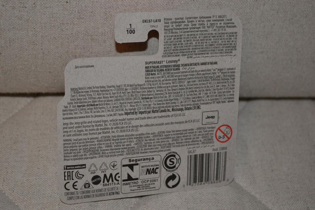 2019 Jeep Renegade Grön Offroad 1:64 Matchbox (2020) 7cm Ny