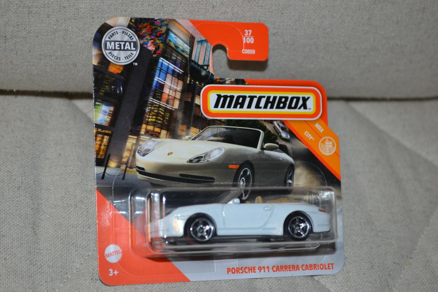 Porsche 911 Carrera Cabriolet 1:64 Matchbox (2020) 7cm Ny