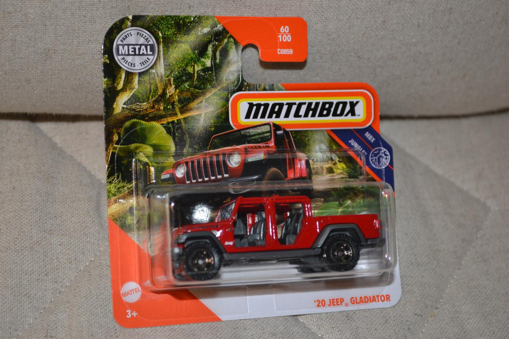 2020 Jeep Gladiator Röd Offroad 1:64 Matchbox (2020) 7cm Ny