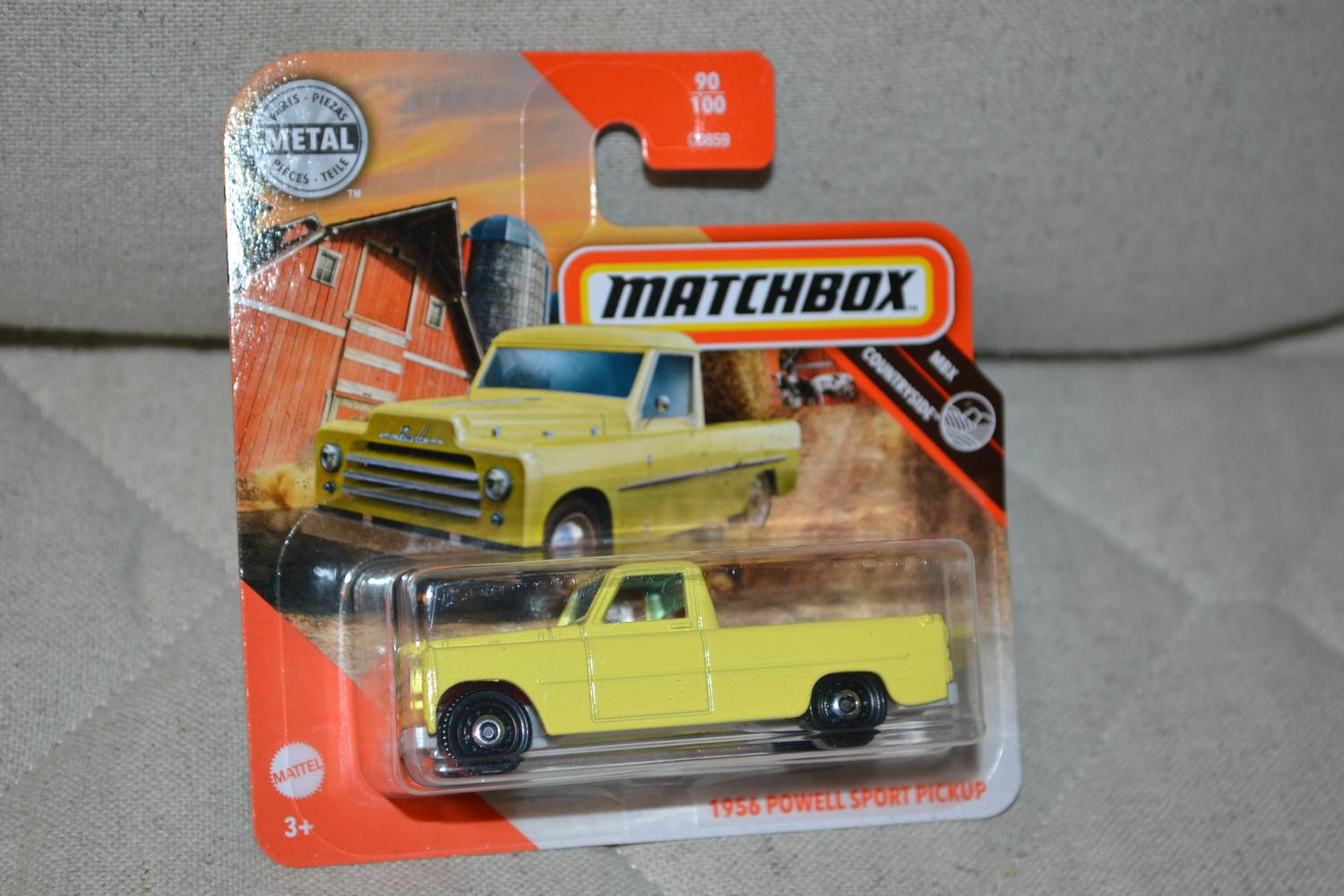 1956 Powell Sport Pickup Gul 1:64 Matchbox (2020) 7cm Ny