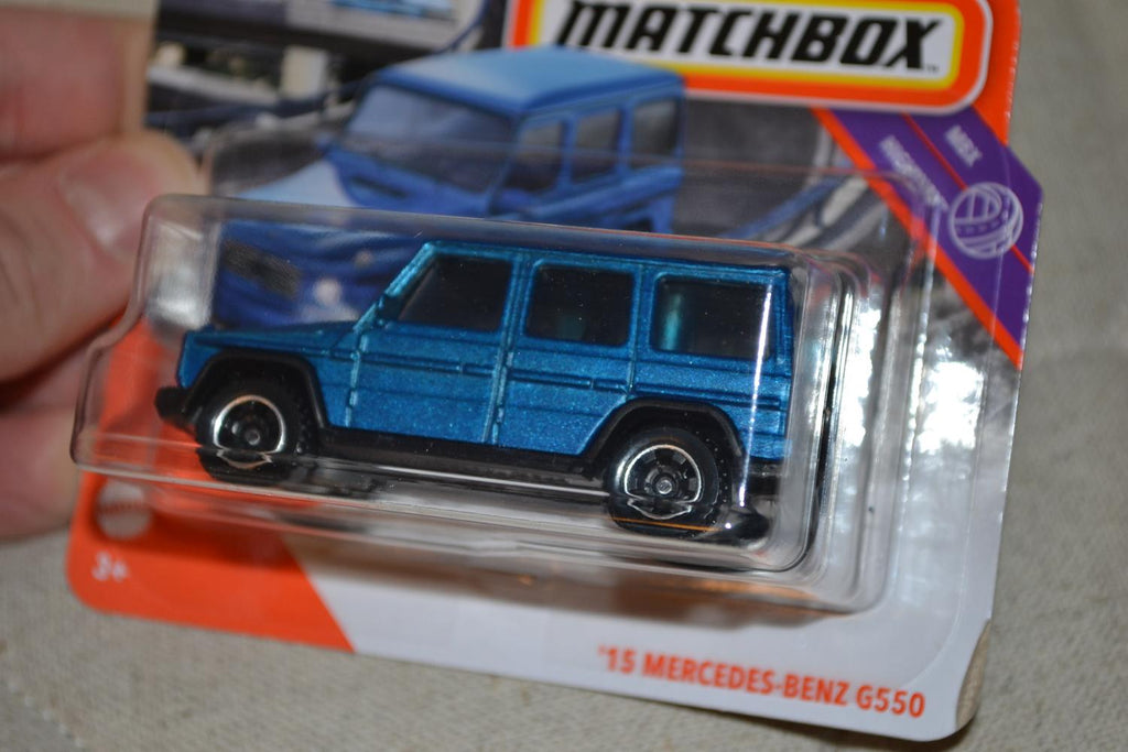 2015 Mercedes-Benz G550 Offroad Blå 1:64 Matchbox (2020) 7cm Ny