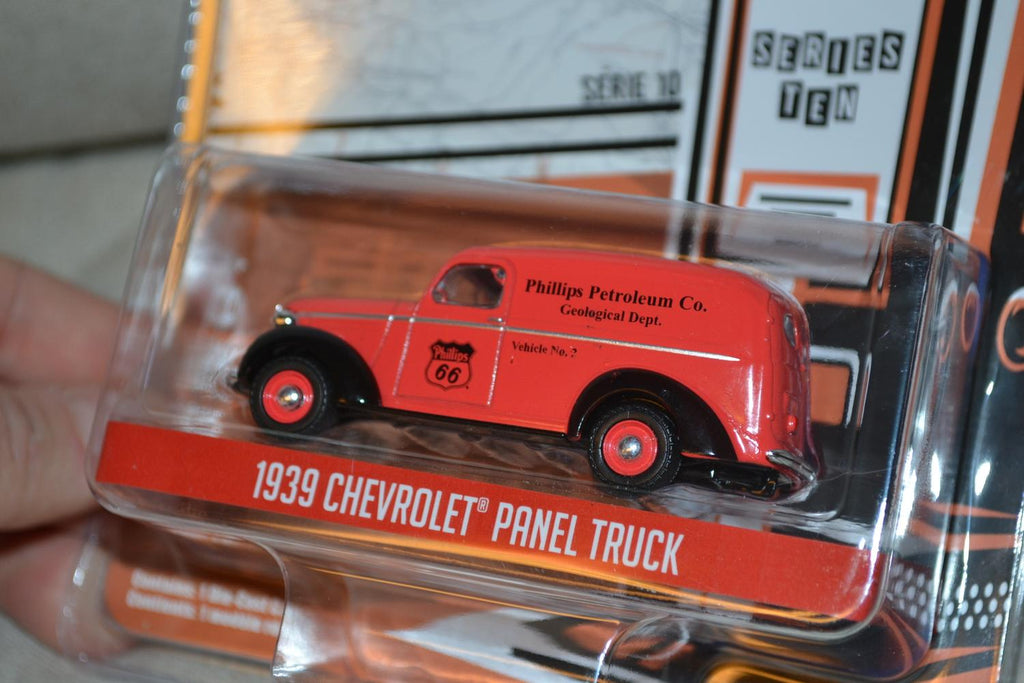 1939 Chevrolet Panel Truck 1:64 Greenlight (Running on empty 10) 7-8cm Ny