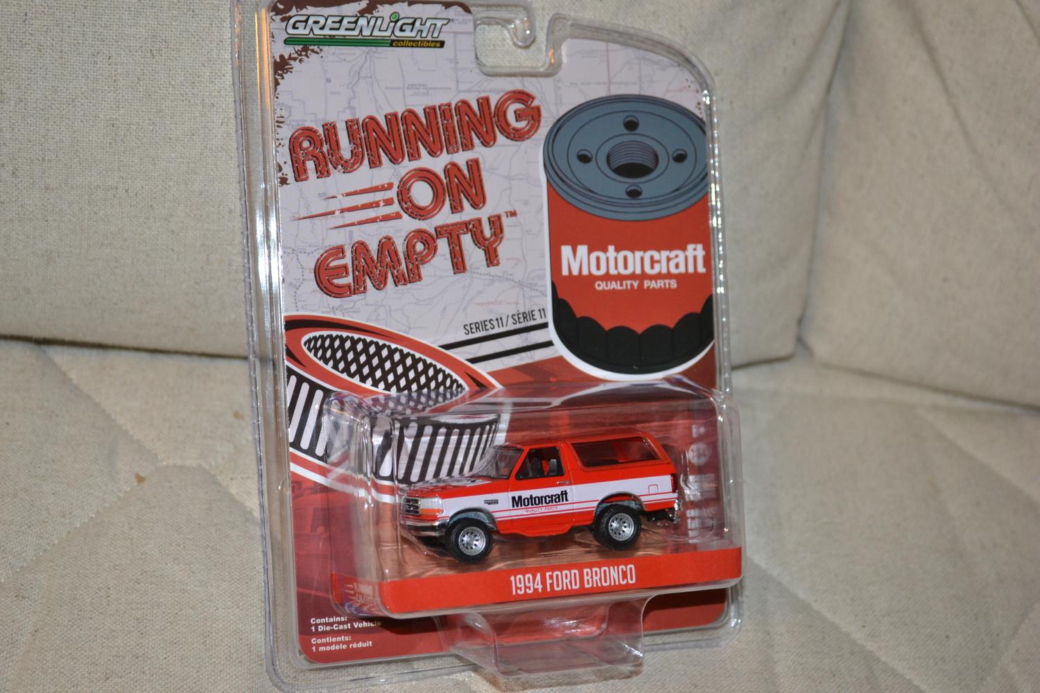 1994 Ford Bronco Offroad 1:64 Greenlight (Running on empty 11) 7-8cm Ny