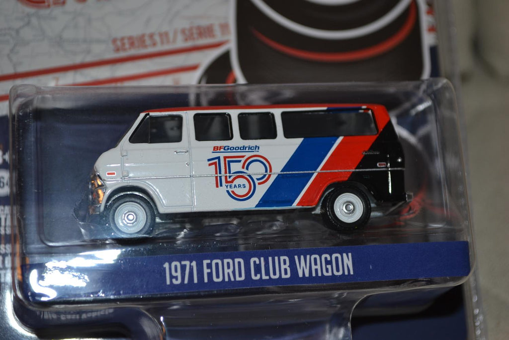 1971 Ford Club Wagon 1:64 Greenlight (Running on empty 11) 7-8cm Ny