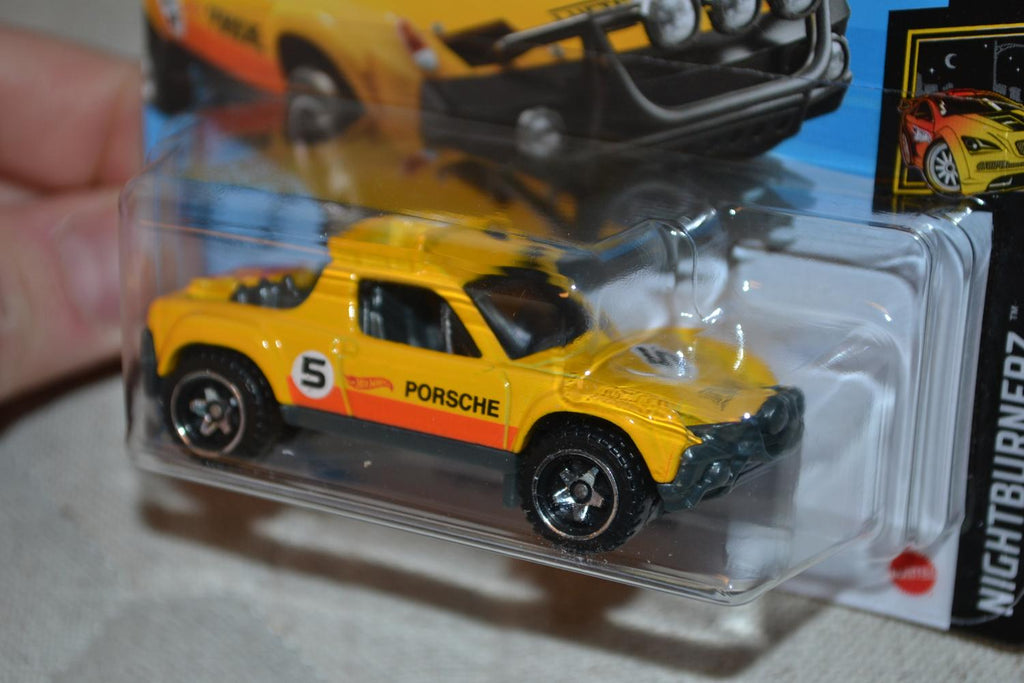 Porsche 914 Safari Gul Offroad 1:64 Hot Wheels (2020-2) 7cm Ny