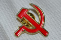 Hammaren & Skäran Sovjet CCCP Kommunism m. Emalj Brosch Pin 3cm Ny