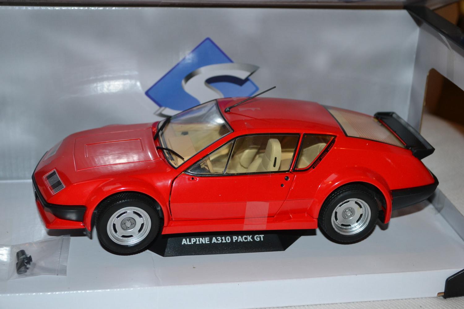 Renault Alpine A310 Pack GT Röd 1983 1:18 Solido 23cm Ny