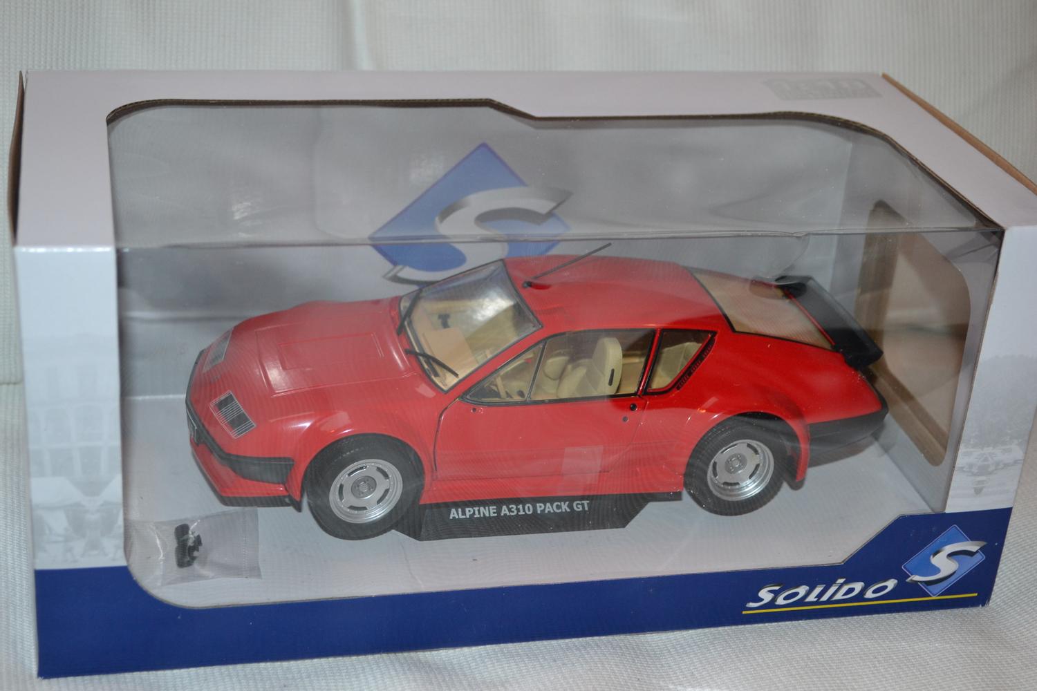 Renault Alpine A310 Pack GT Röd 1983 1:18 Solido 23cm Ny