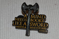 Tyrion Citat fr Game of Thrones m. Emalj Brosch Pin 4cm Ny
