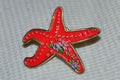 Korallstjärna Vatten Rev m. Emalj Brosch Pin 3cm Ny