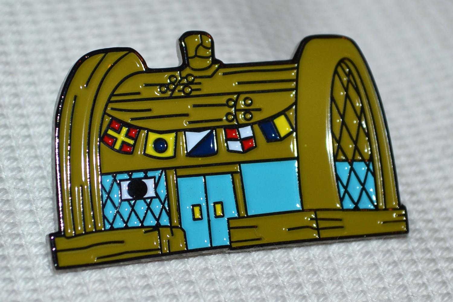 Crusty Crab Svampbob Fyrkant Restaurang m. Emalj Brosch Pin 4cm Ny