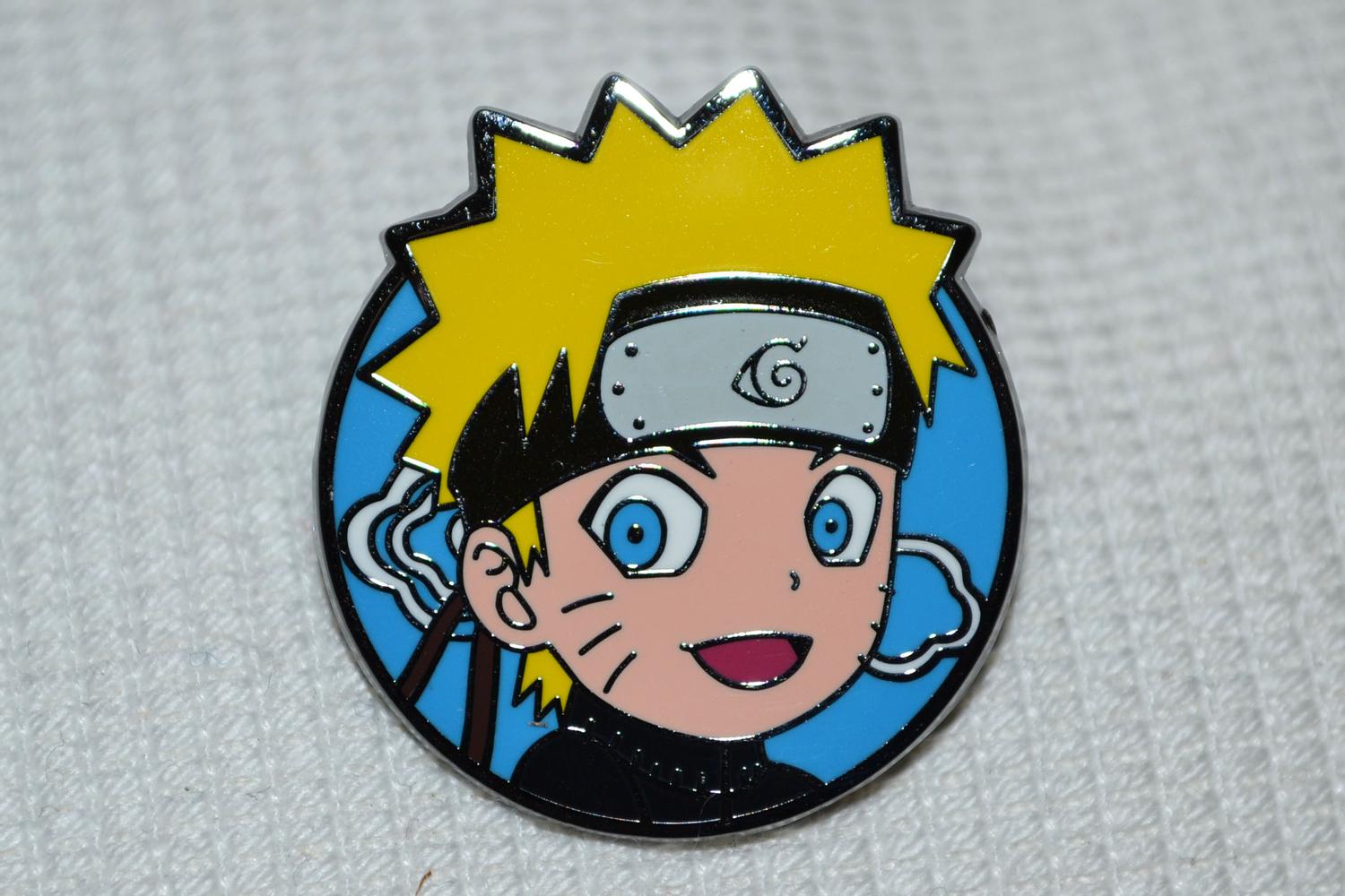 Uzumaki Naruto Figur Ung m. Emalj Brosch Pin 3cm Ny