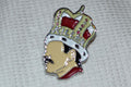 Freddie Mercury Queen Vanlig Krona m. Emalj Brosch Pin 3cm Ny
