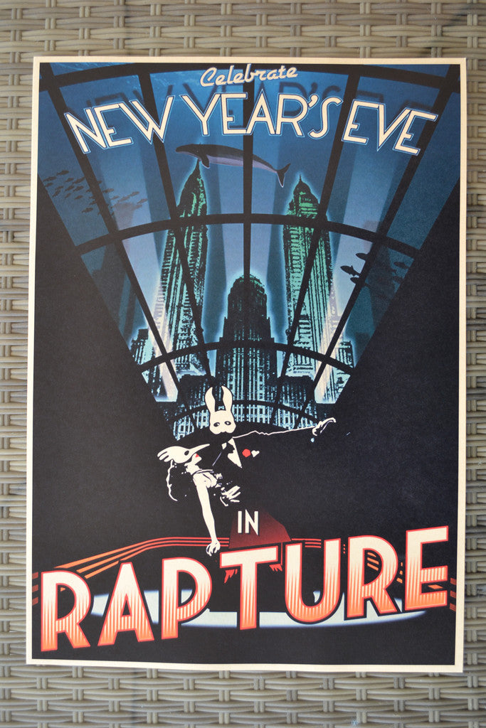 Celebrate New Years Eve in Rapture Bioshock Poster Affisch 4