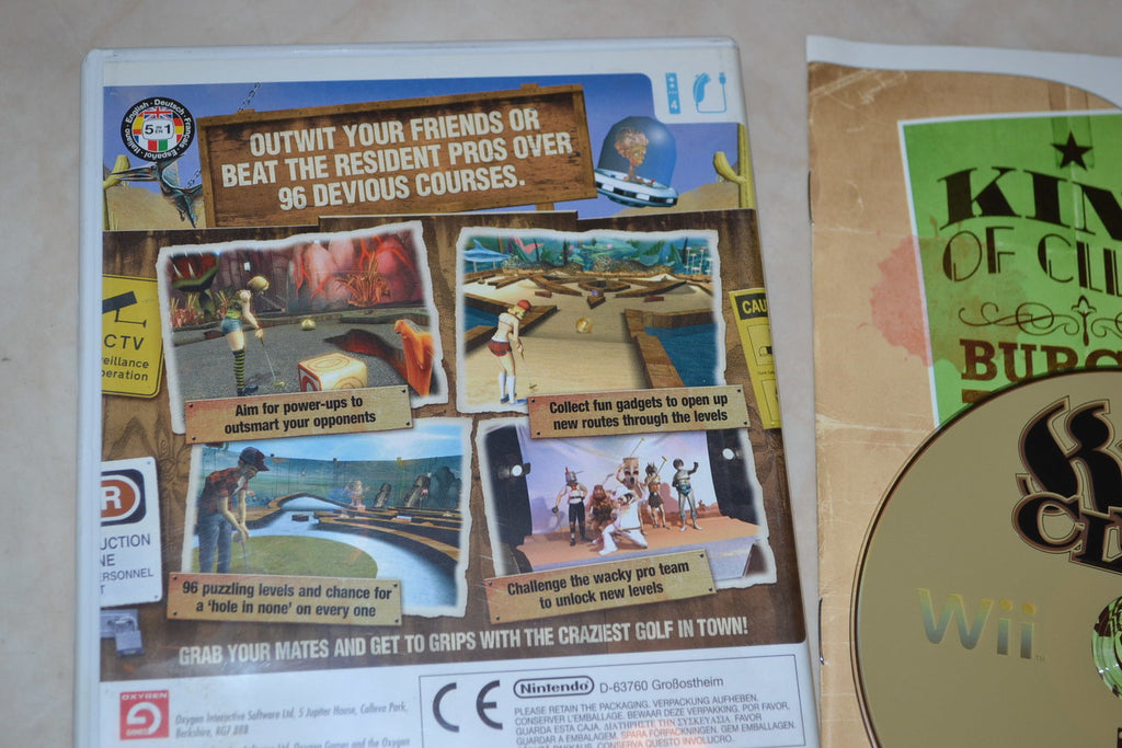 King of Clubs Minigolf Wii Nintendo Komplett Fint Skick