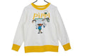 Pippi Långstrump Collegetröja Starkast Vit/Gul (Strl 92) BARN Ny