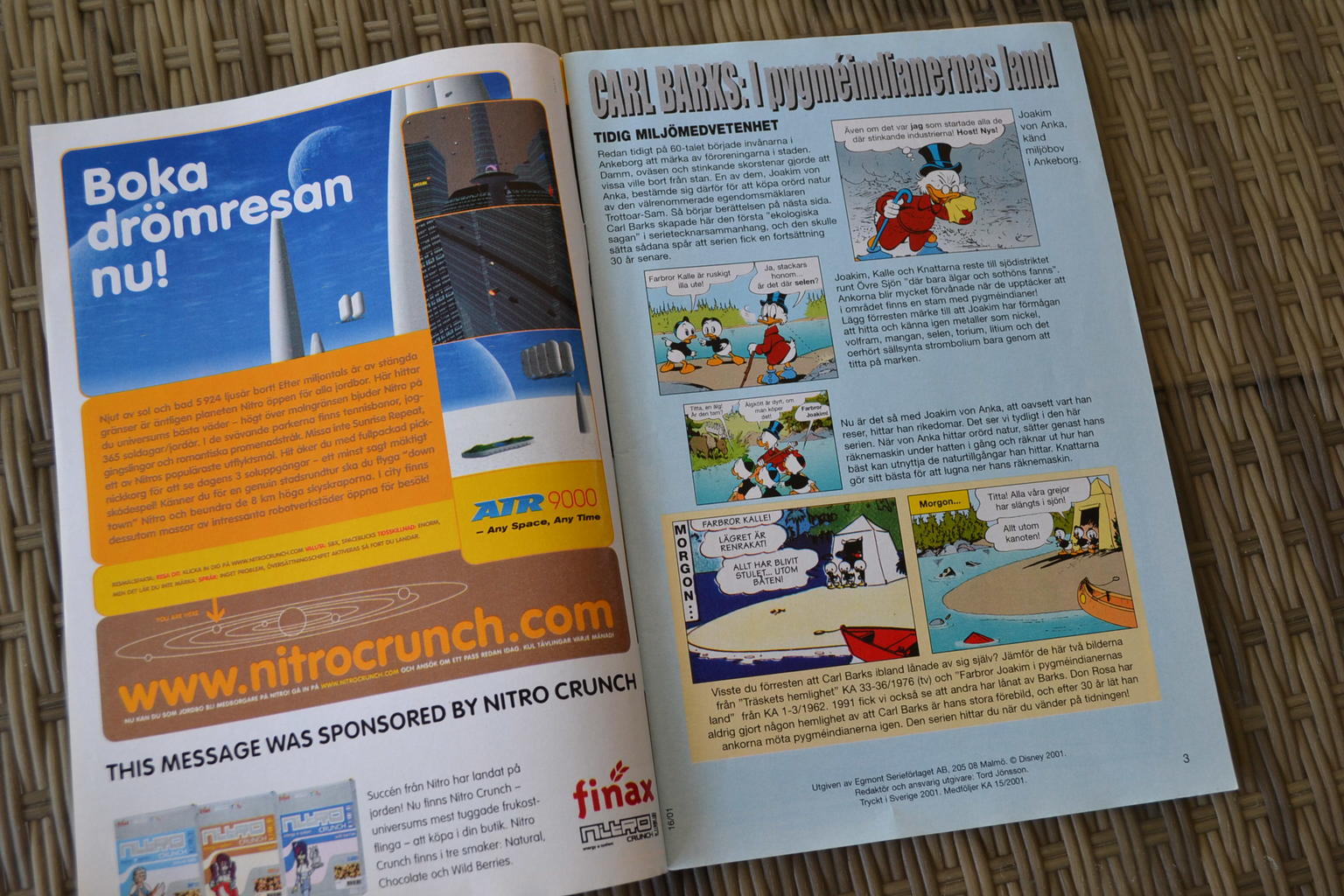 Joakim Pygme-Indiarnernas Land & Kampen om Skogarna (Carl Barks) Ok Skick