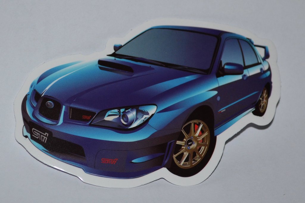 Subaru STI Bil Front Blå Klistermärke Sticker Logo/Märke 9*5cm Ny