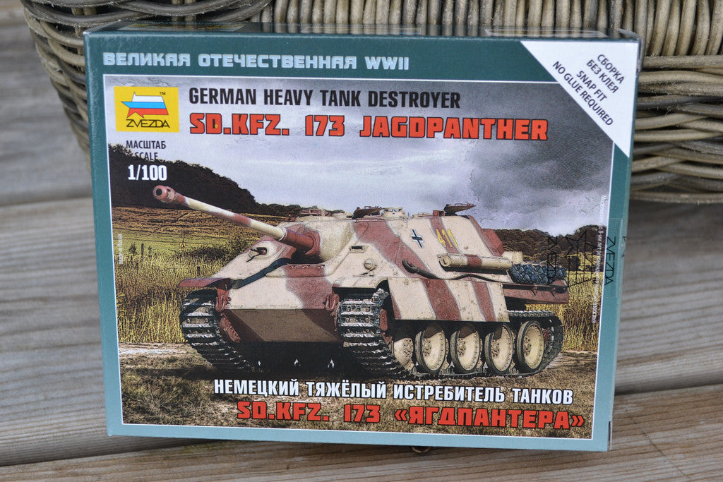 Jagdpanther SD.KFZ. 173 German Heavy Tank 1:100 Zvezda (Pans