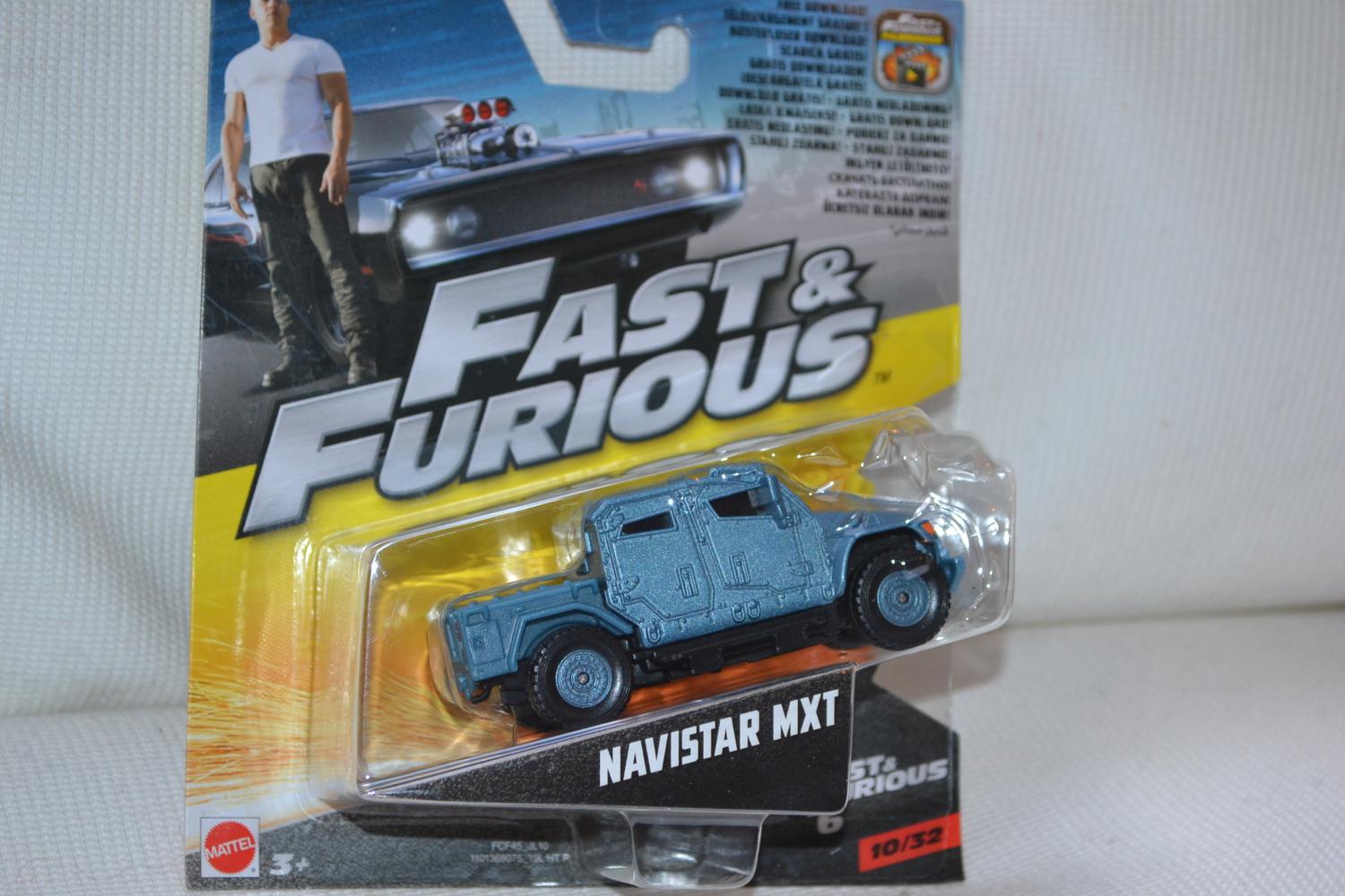 Navistar MXT Blå Fast & Furious 1:55 Mattel 8cm Ny