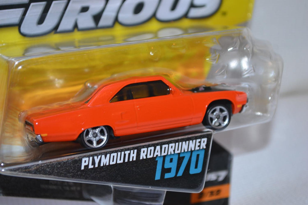 Plymouth Roadrunner 1970 Orange Fast & Furious 1:55 Mattel 8cm Ny