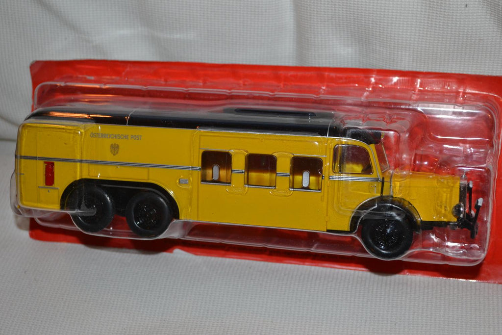 Mercedes Benz 0 1000 Postbil Österrike 1938 Post 1:43 Deagostini 25cm Ny