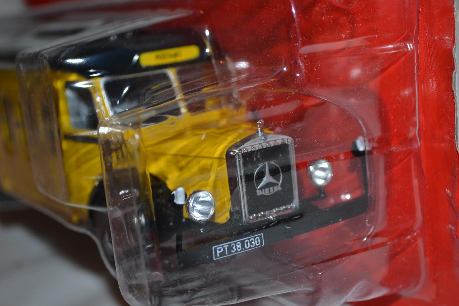 Mercedes Benz 0 1000 Postbil Österrike 1938 Post 1:43 Deagostini 25cm Ny