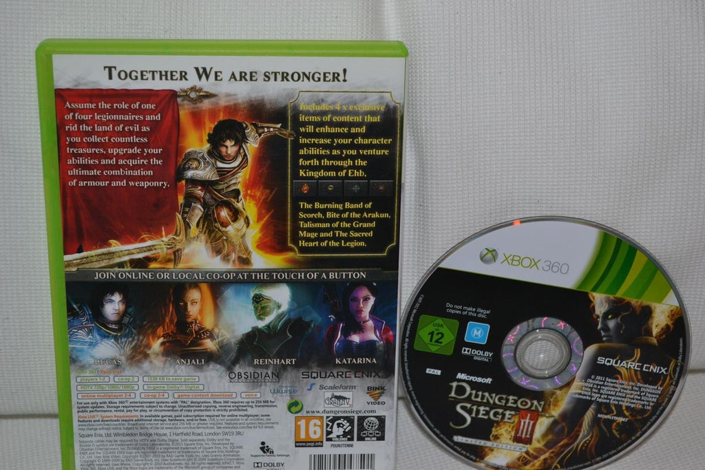 Dungeon Siege III: Limited Edition (Utan Manual) Xbox 360 Fint Skick