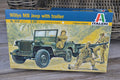 Willys MB Jeep m. Trailer, 1:35 Italeri (4st Figurer, 314) U