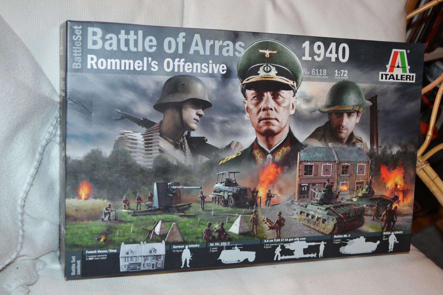 Battle of Arras Rommels Offensive 1940 1:72 Italeri Battle Set 6118 Ny