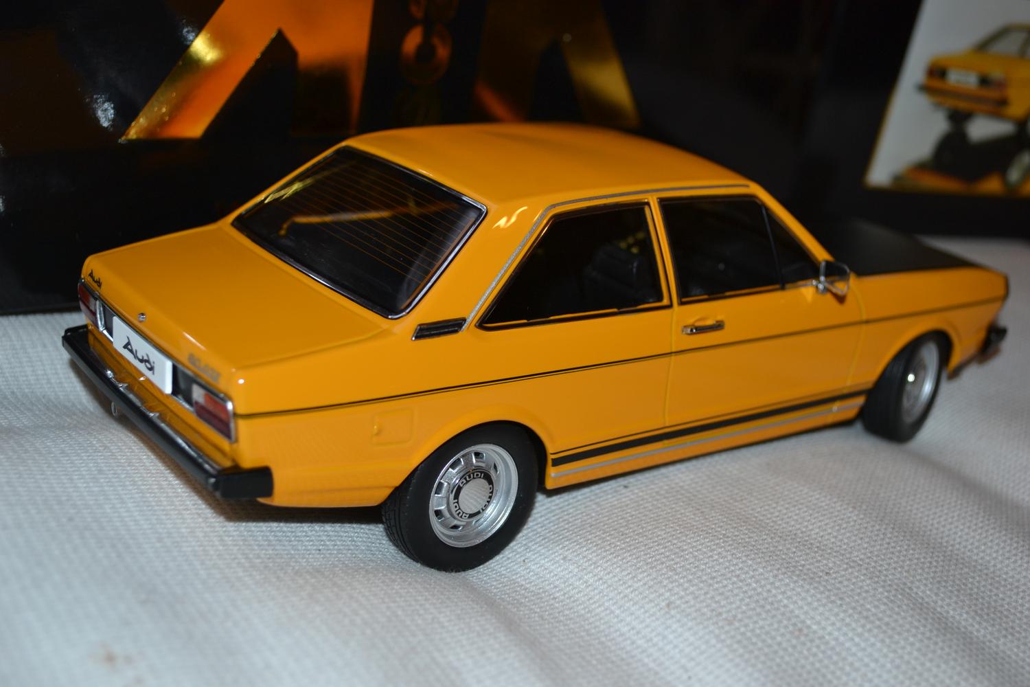 Audi 80 GTE Coupe 1974 Orange 1:18 KK Scale 23cm Ny
