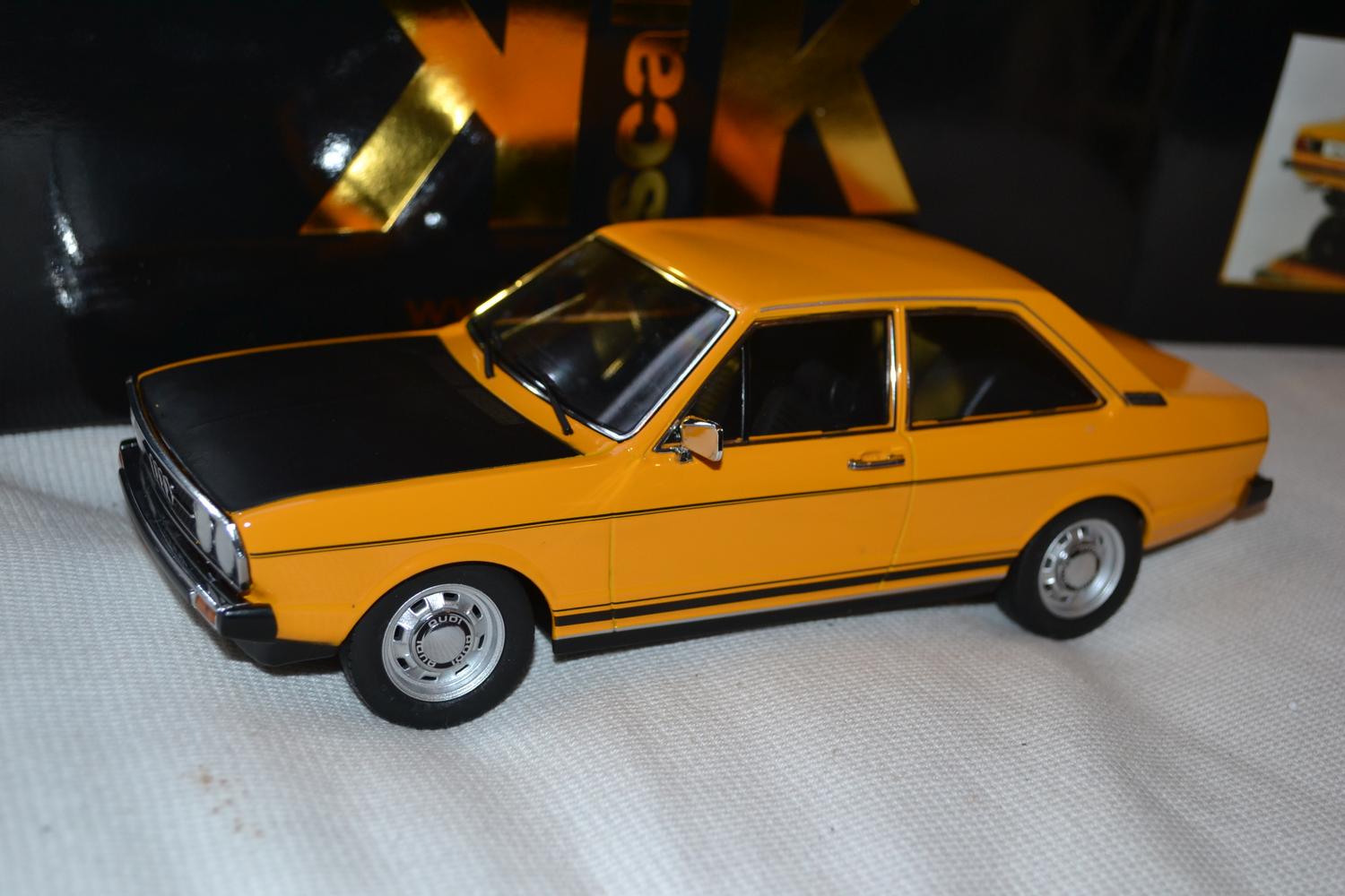 Audi 80 GTE Coupe 1974 Orange 1:18 KK Scale 23cm Ny