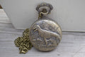 Dinosaurie Fickur Quartz klocka (Vintage Brons) Ny