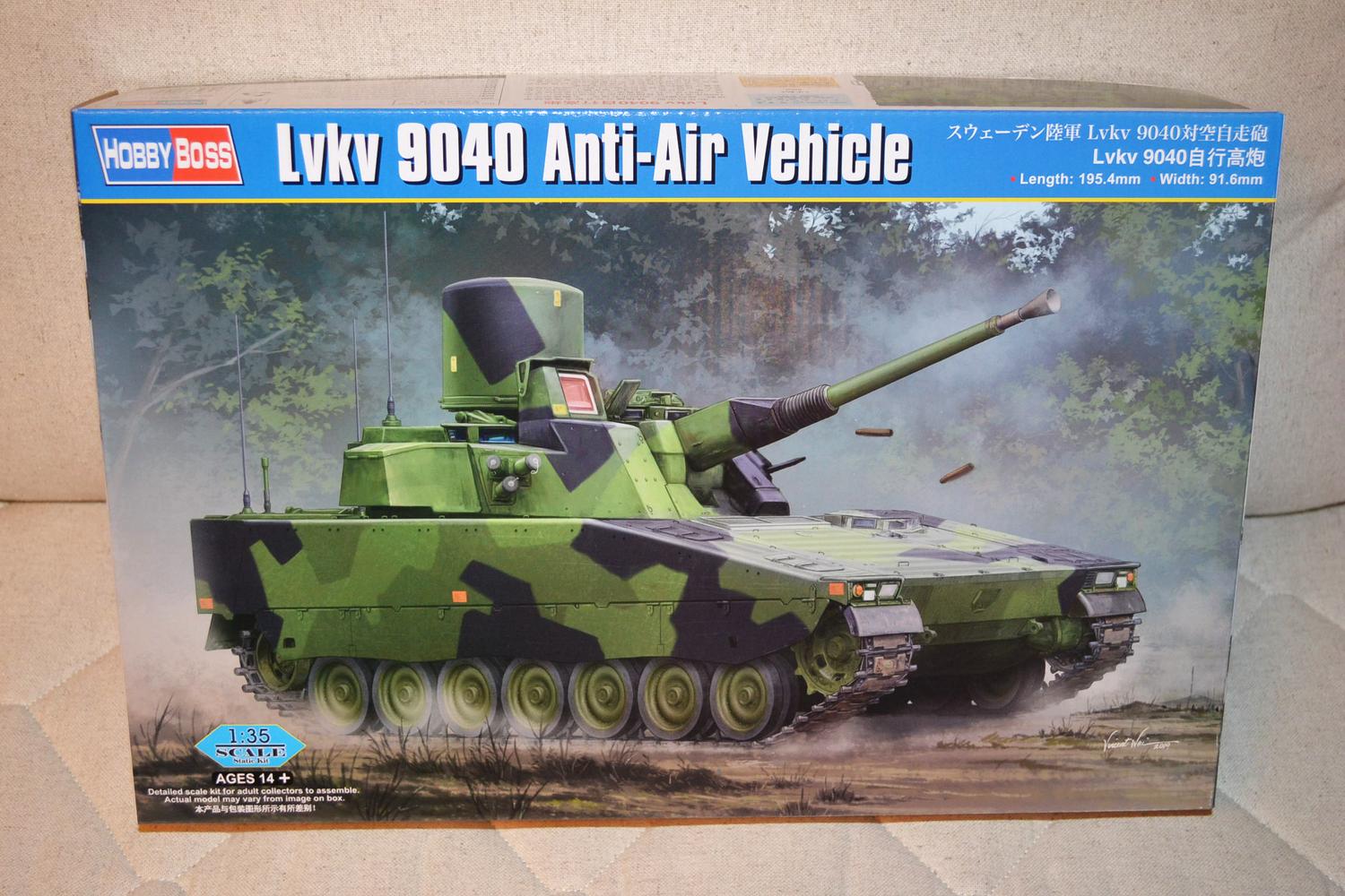 Lvkv 90 Luftvänskanon 90 1:35 Hobbyboss Svensk Pansarvagn Anti-Air Ny