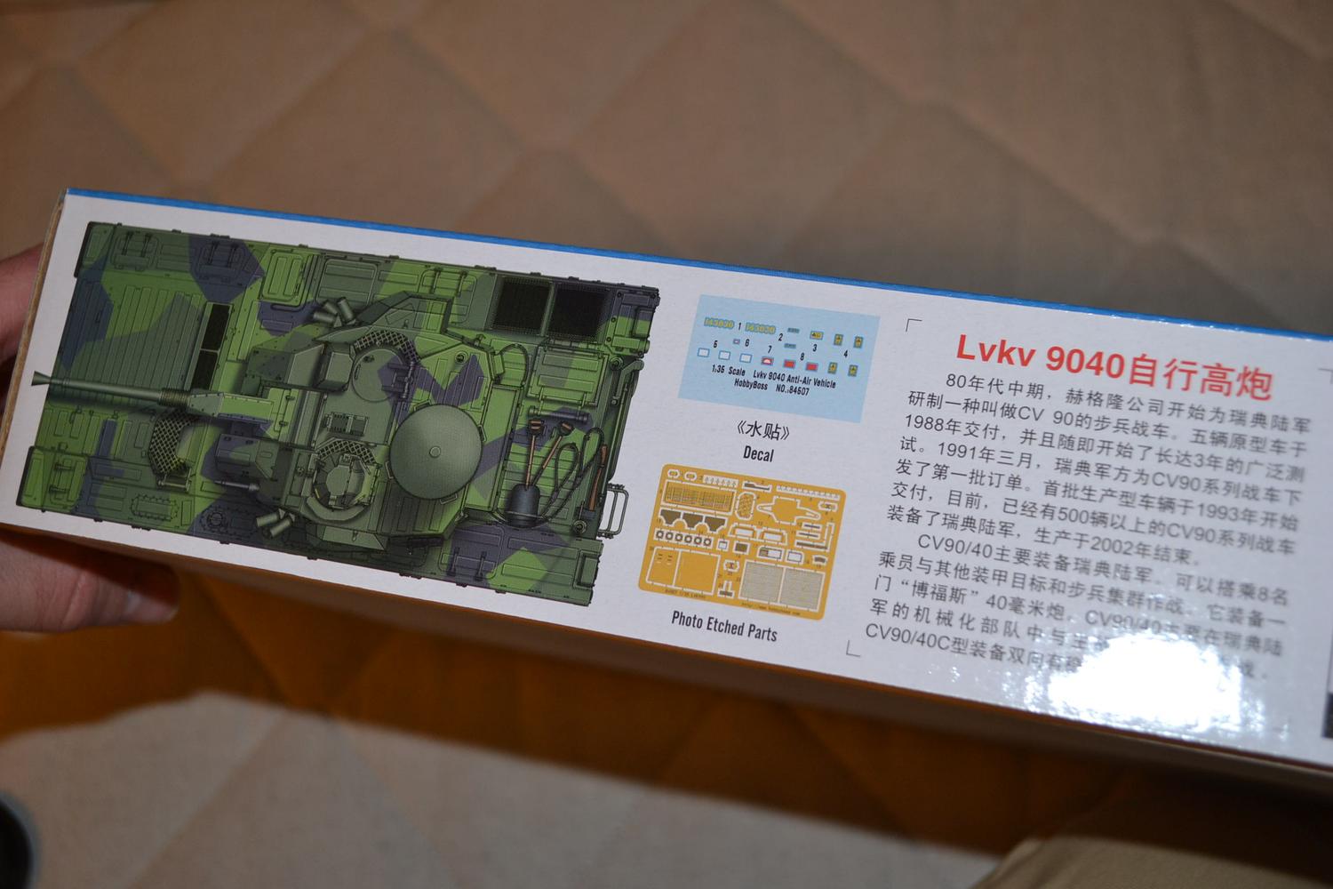 Lvkv 90 Luftvänskanon 90 1:35 Hobbyboss Svensk Pansarvagn Anti-Air Ny