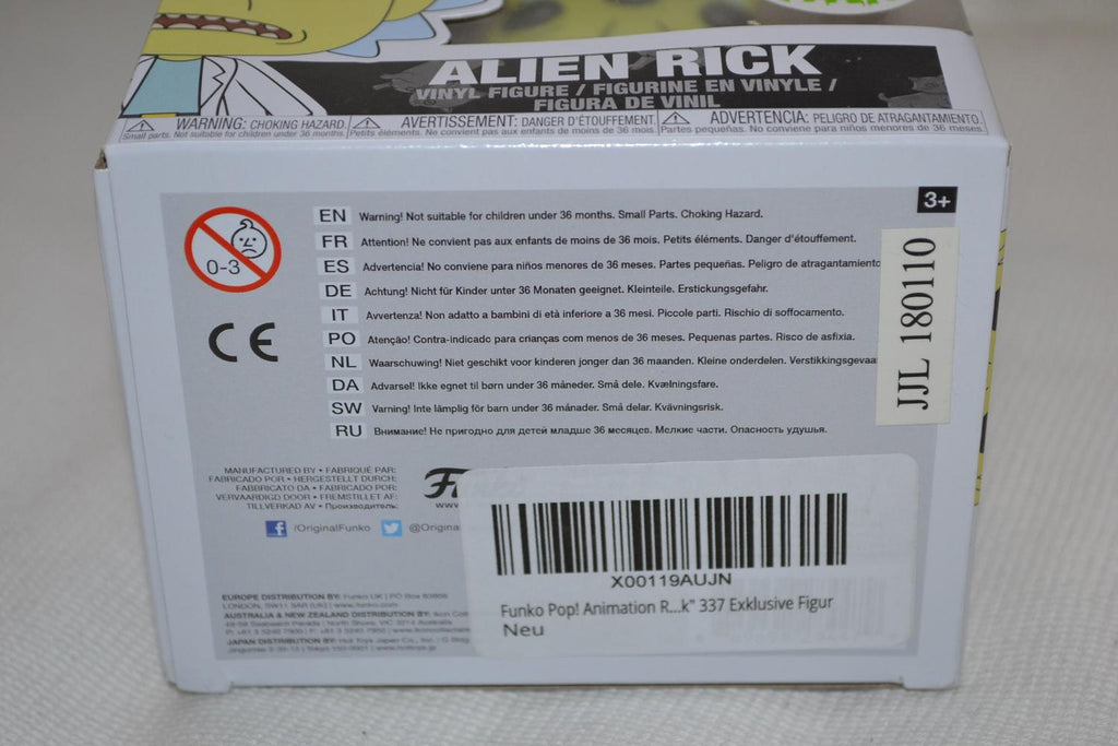 Alien Rick fr. Rick and Morty Serie Pop! Figur #337 12cm Ny