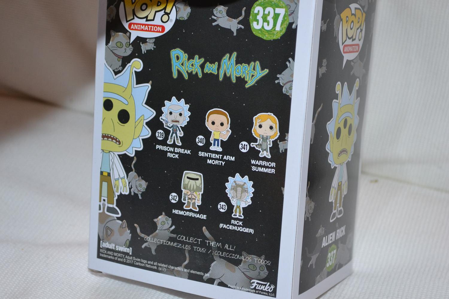 Alien Rick fr. Rick and Morty Serie Pop! Figur #337 12cm Ny