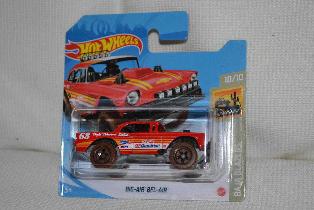 Big-Air Bel-Air Röd 1:64 Hot Wheels 2021 7cm Ny