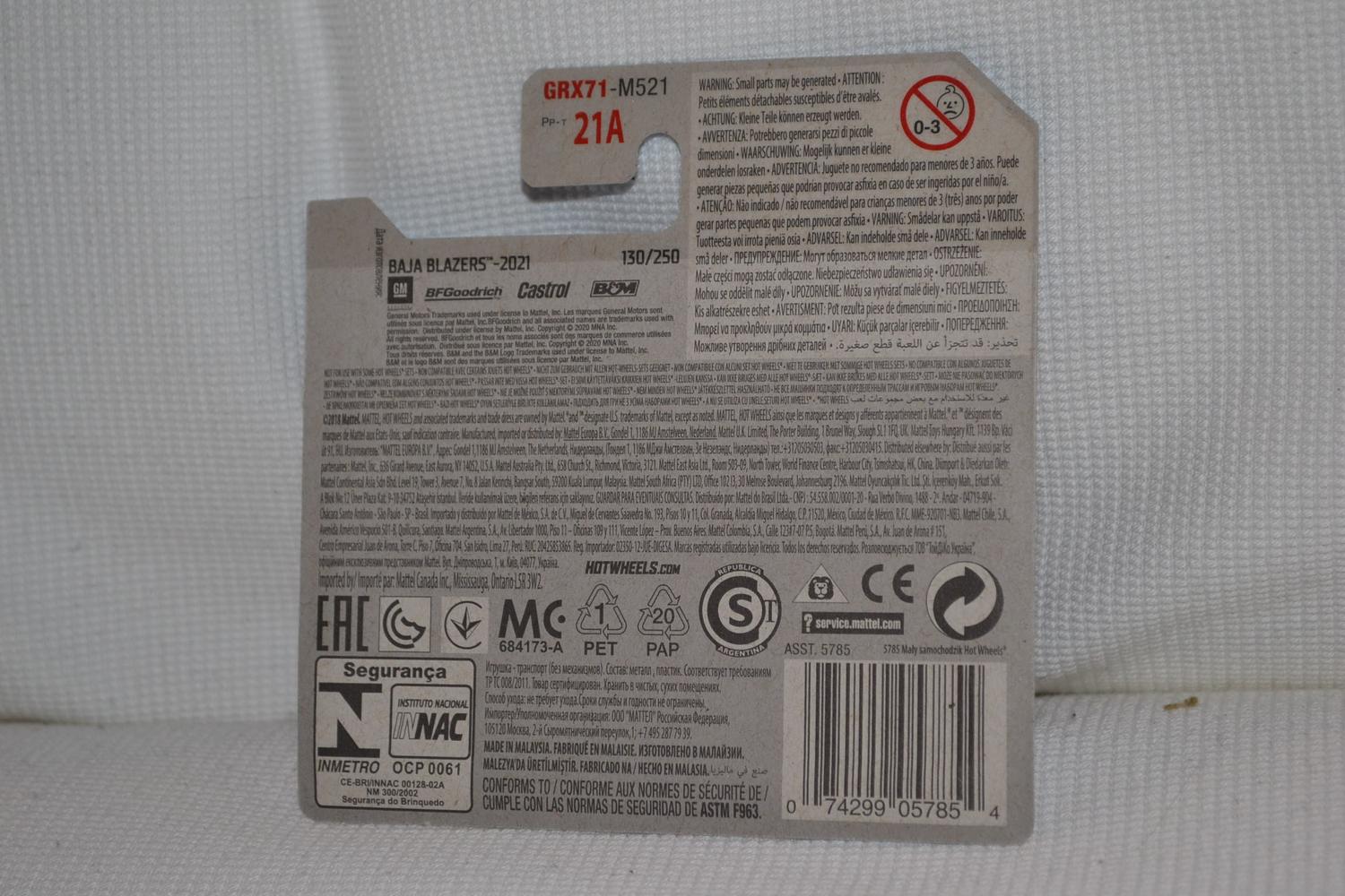 Big-Air Bel-Air Röd 1:64 Hot Wheels 2021 7cm Ny