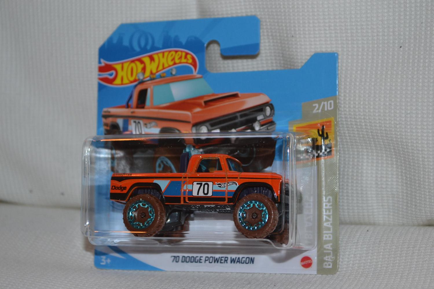 1970 Dodge Power Wagon Orange 1:64 Hot Wheels 2021 7cm Ny